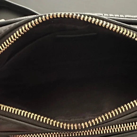 Burberry Black Quilted Crossbody Bag with Gold Accents - Picture 4 of 10